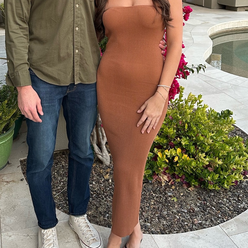 Beginning Boutique Terracotta Dress